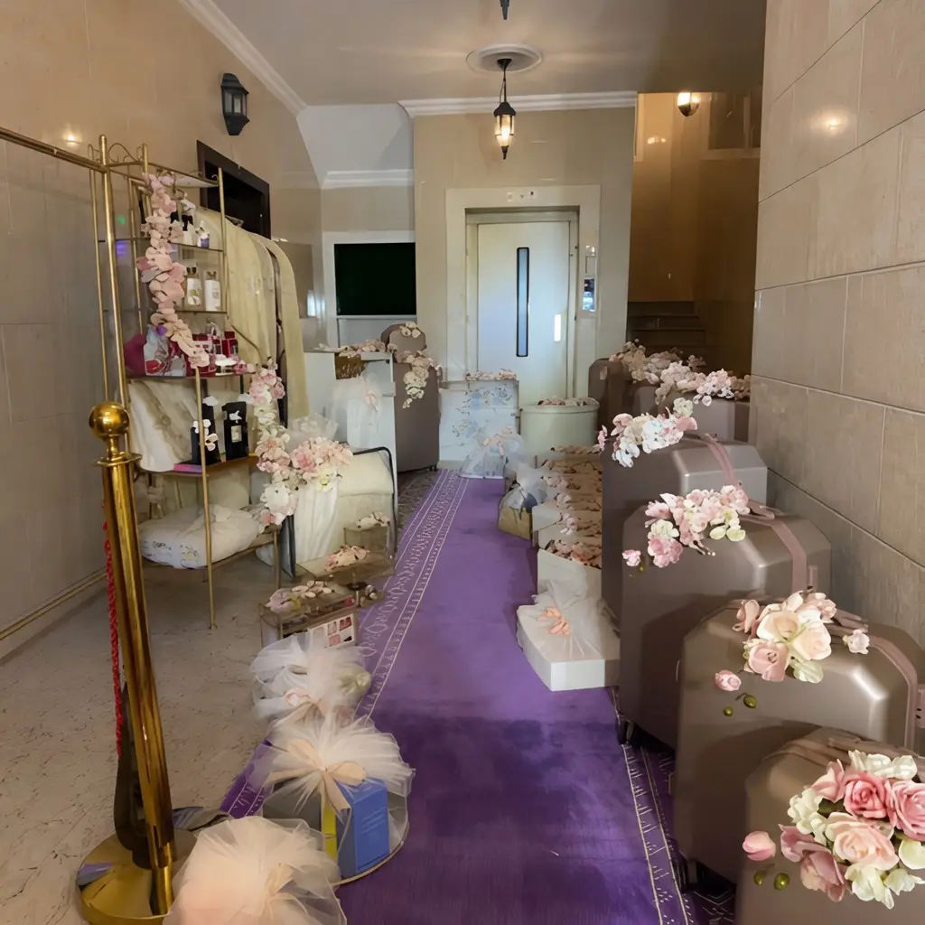 ترتيب حقائب العروس